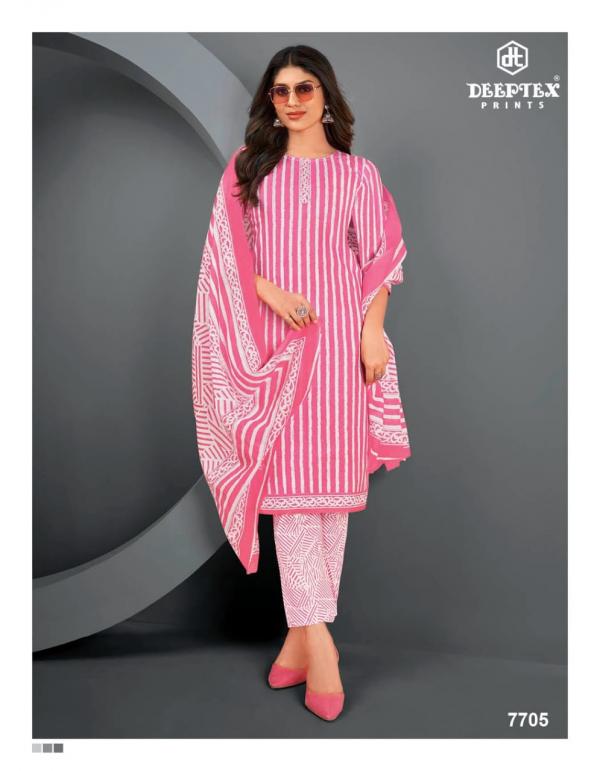 Deeptex Miss India Vol-77 Cotton Designer Printed Dress Material